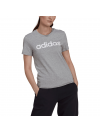 Dámske tričko Adidas Loungwear Essentials Slim Logo, sivá HL2053